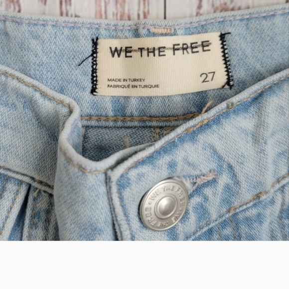 Free People Havasu Slouchy Longline Denim Shorts 27 Wide Leg Boho 90s Streetwear - Picture 4 of 12